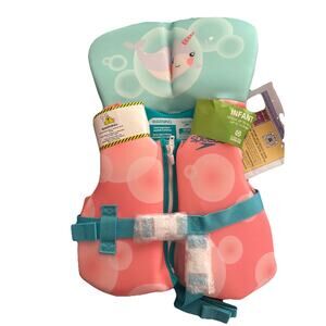 Speedo Infant Life Vest - Teal/Coral